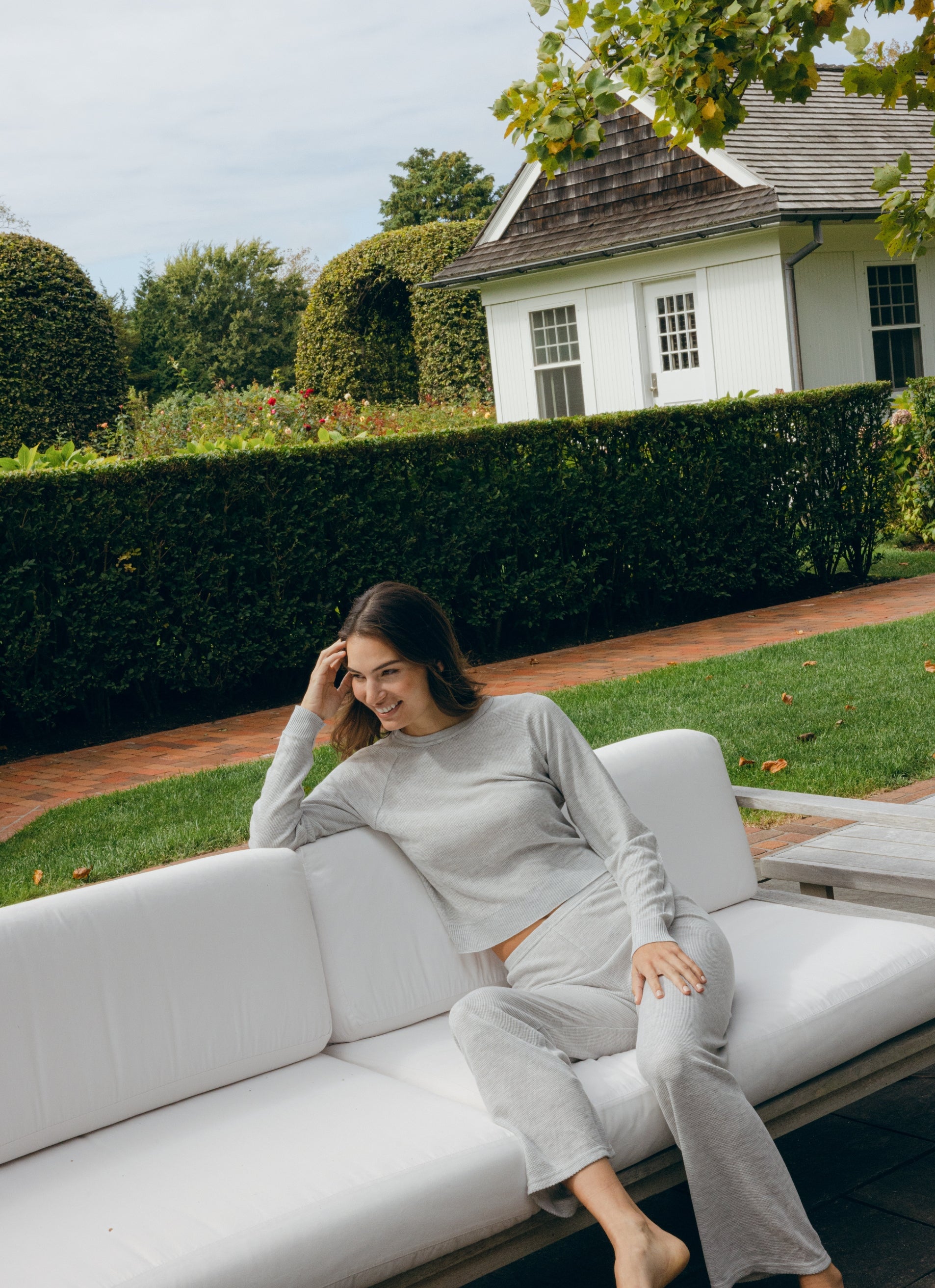 Waffle Heather Grey - Lookbook Photos
