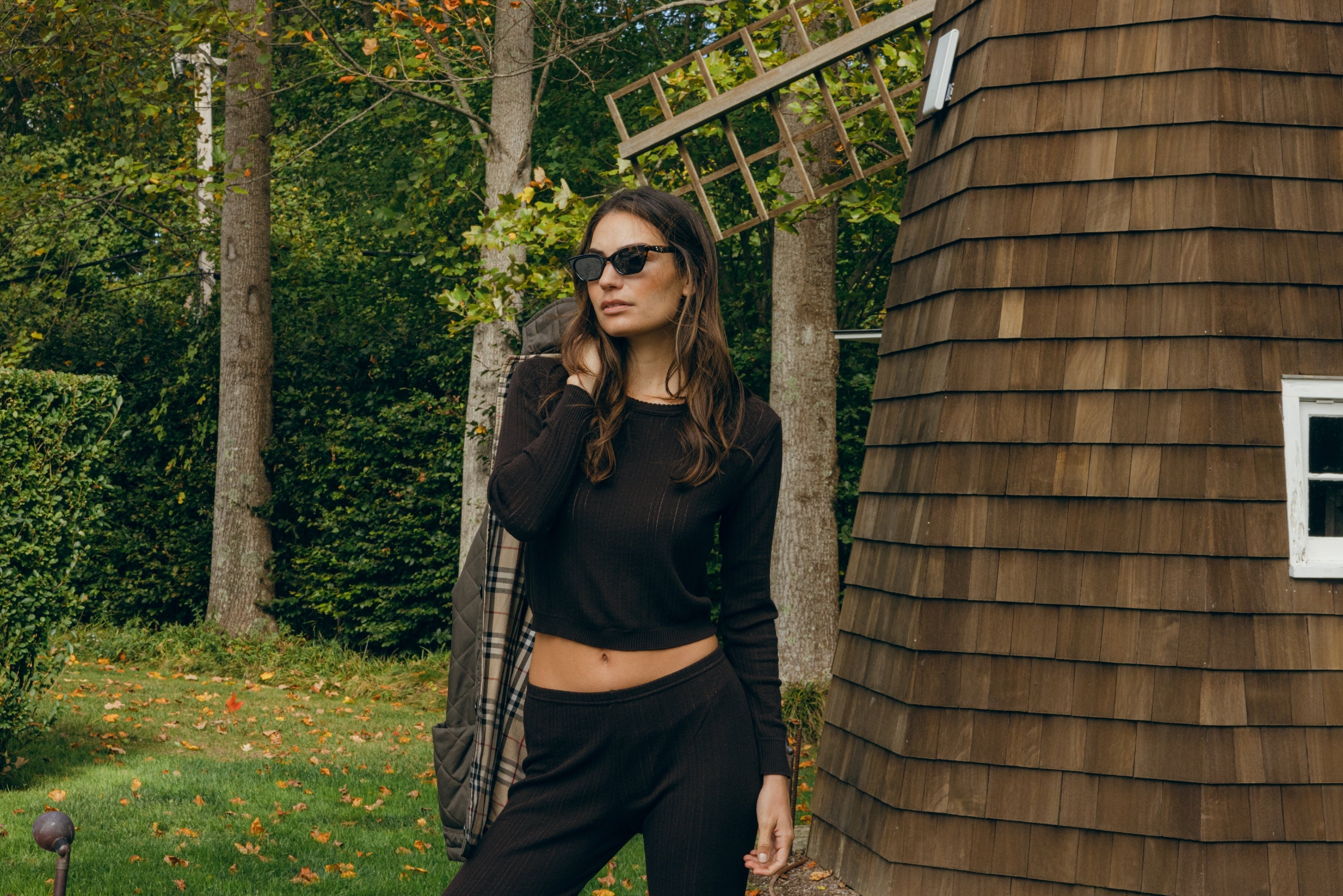 Brown Windsor Pointelle - Lookbook Photos
