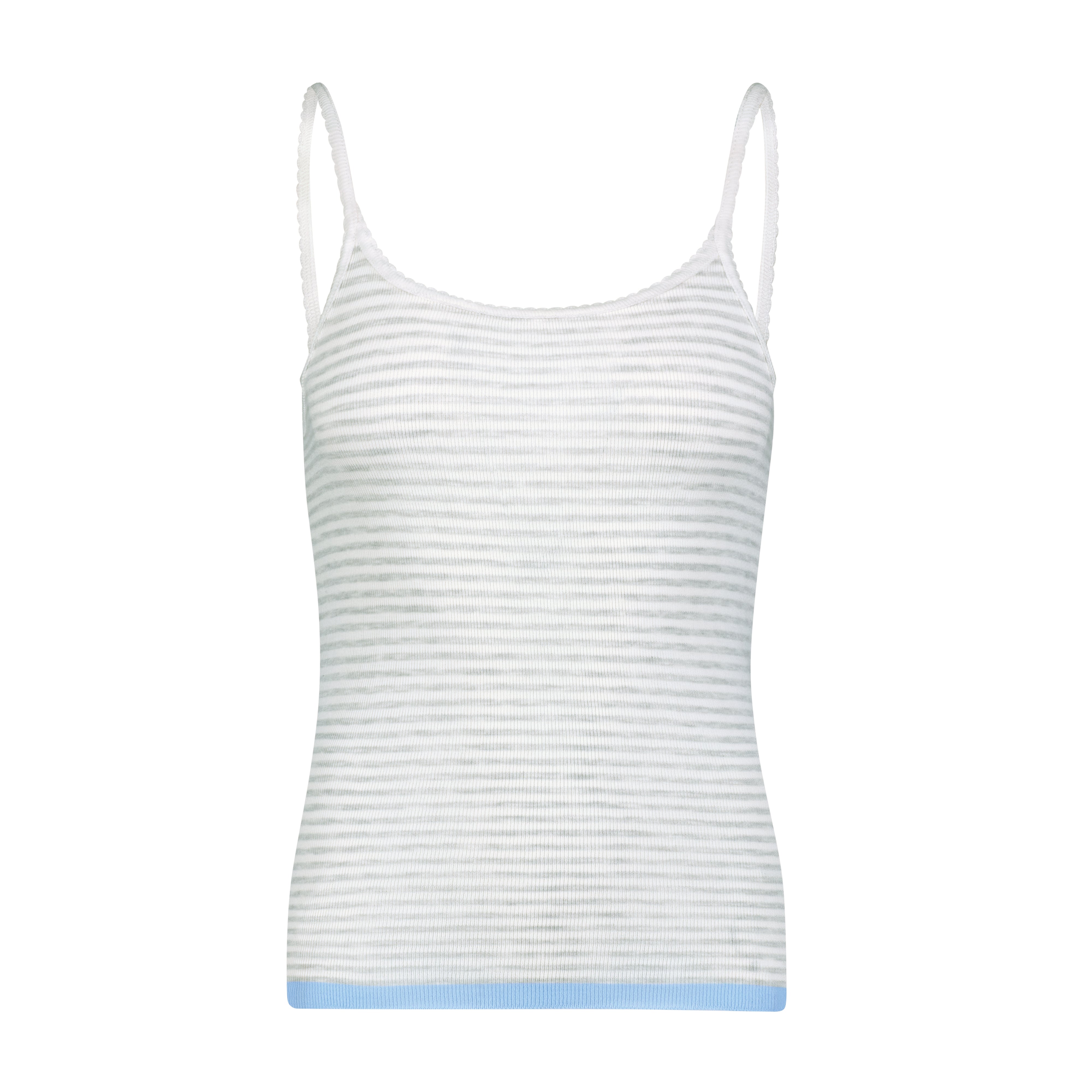 Scoop Cami - Grey Sailor Stripe w Blue