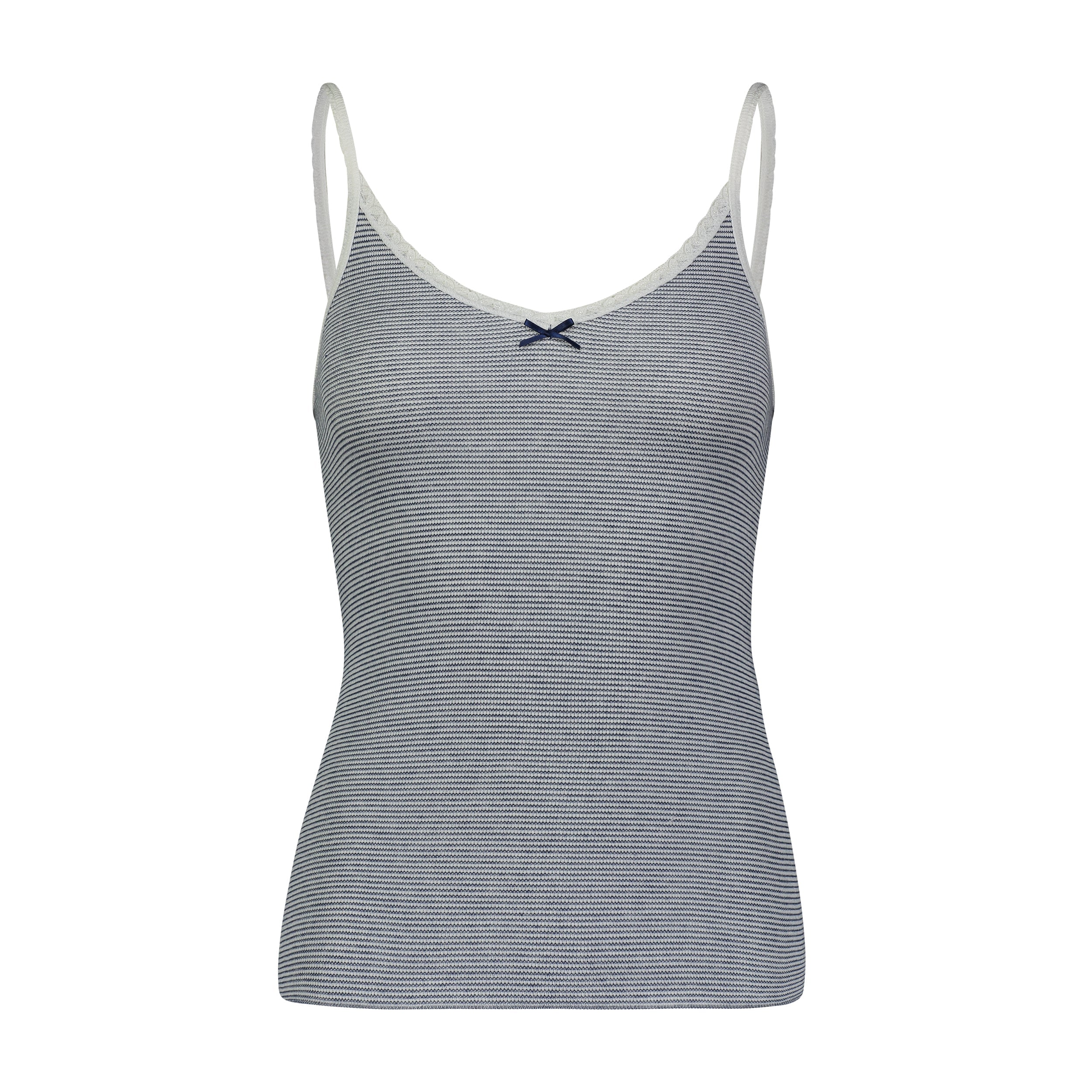 Patti Cami - Navy Skinny Stripe