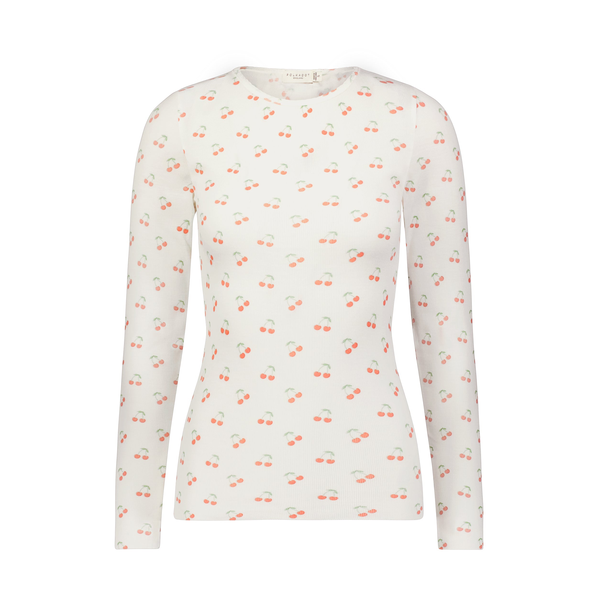 Val Crew Long Sleeve - Cherry Print