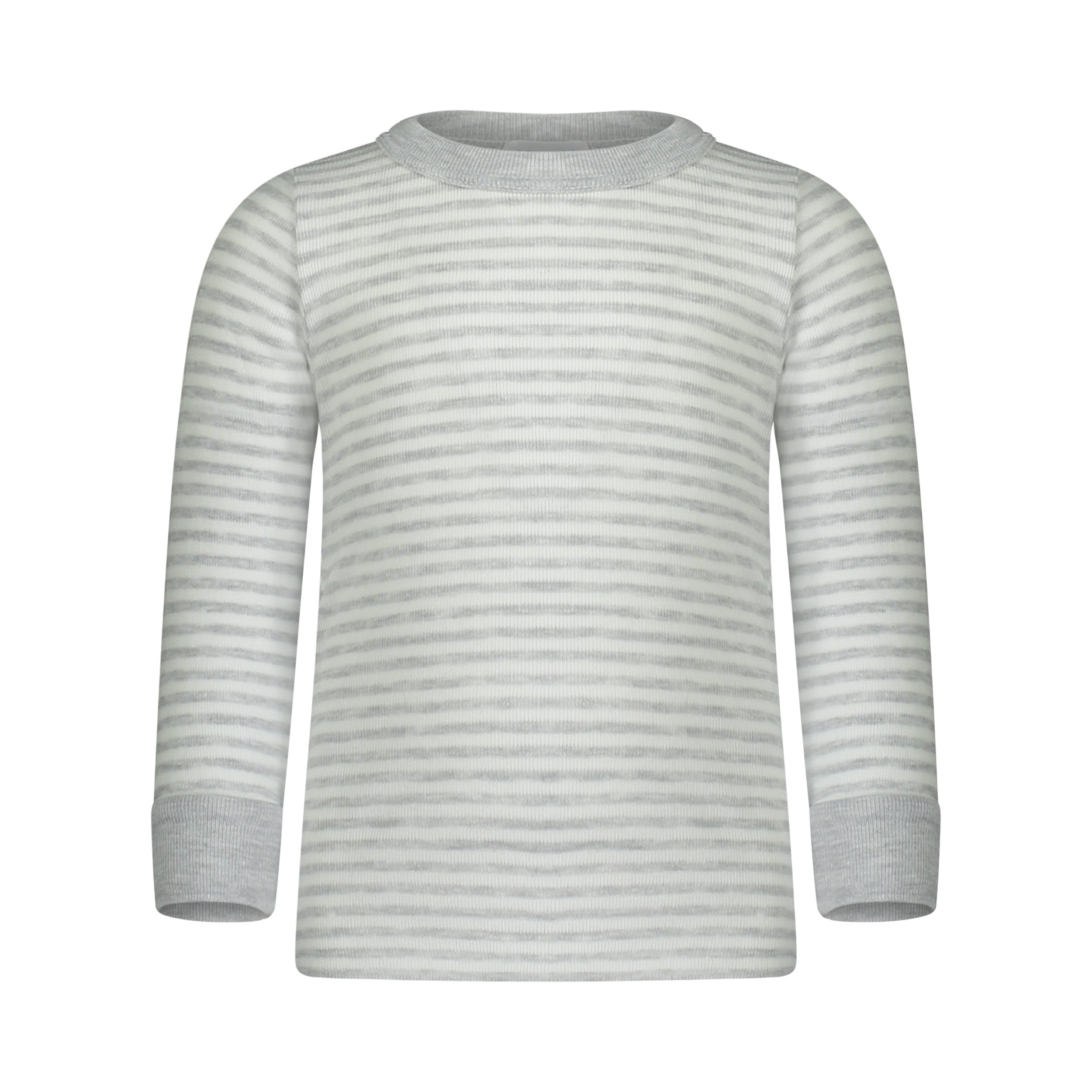 Boys & Baby Crew Long Sleeve - Grey Sailor Stripe