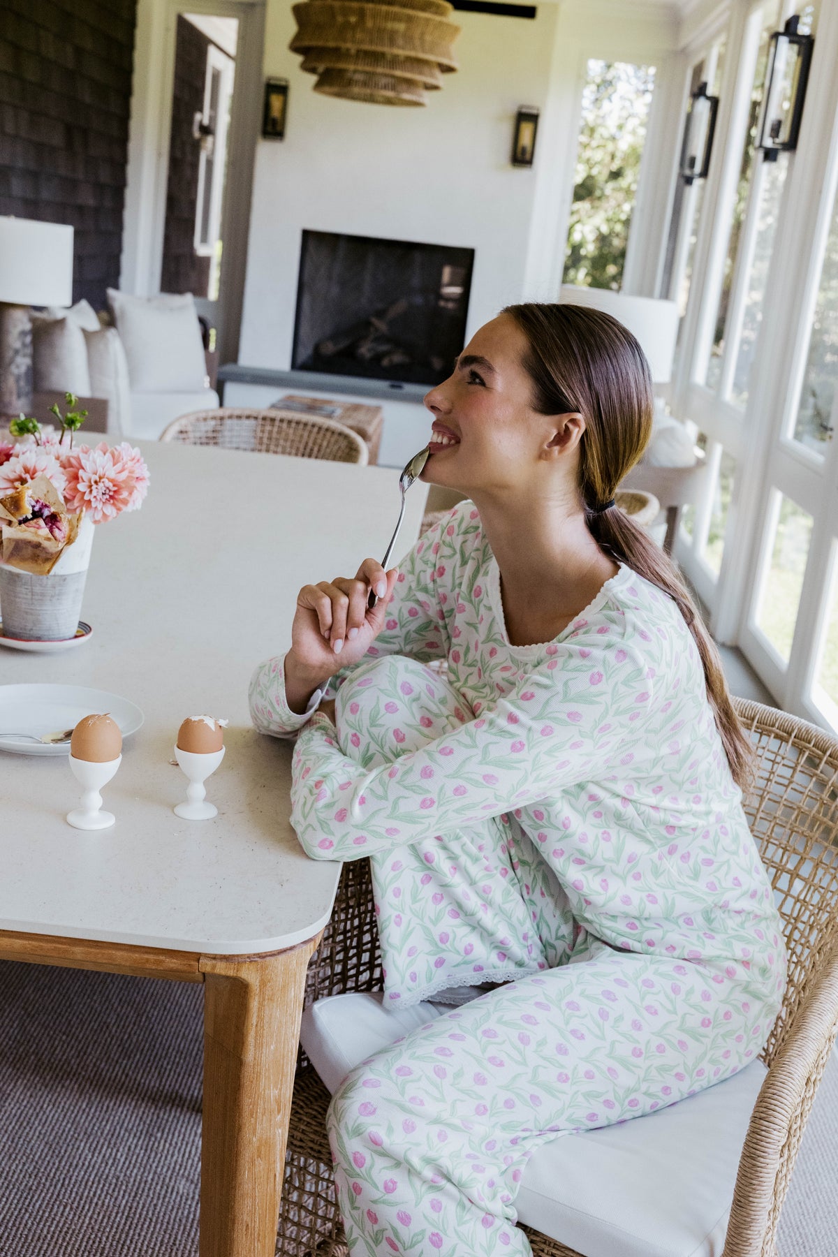 Rachel Slouchy - Tulip Print