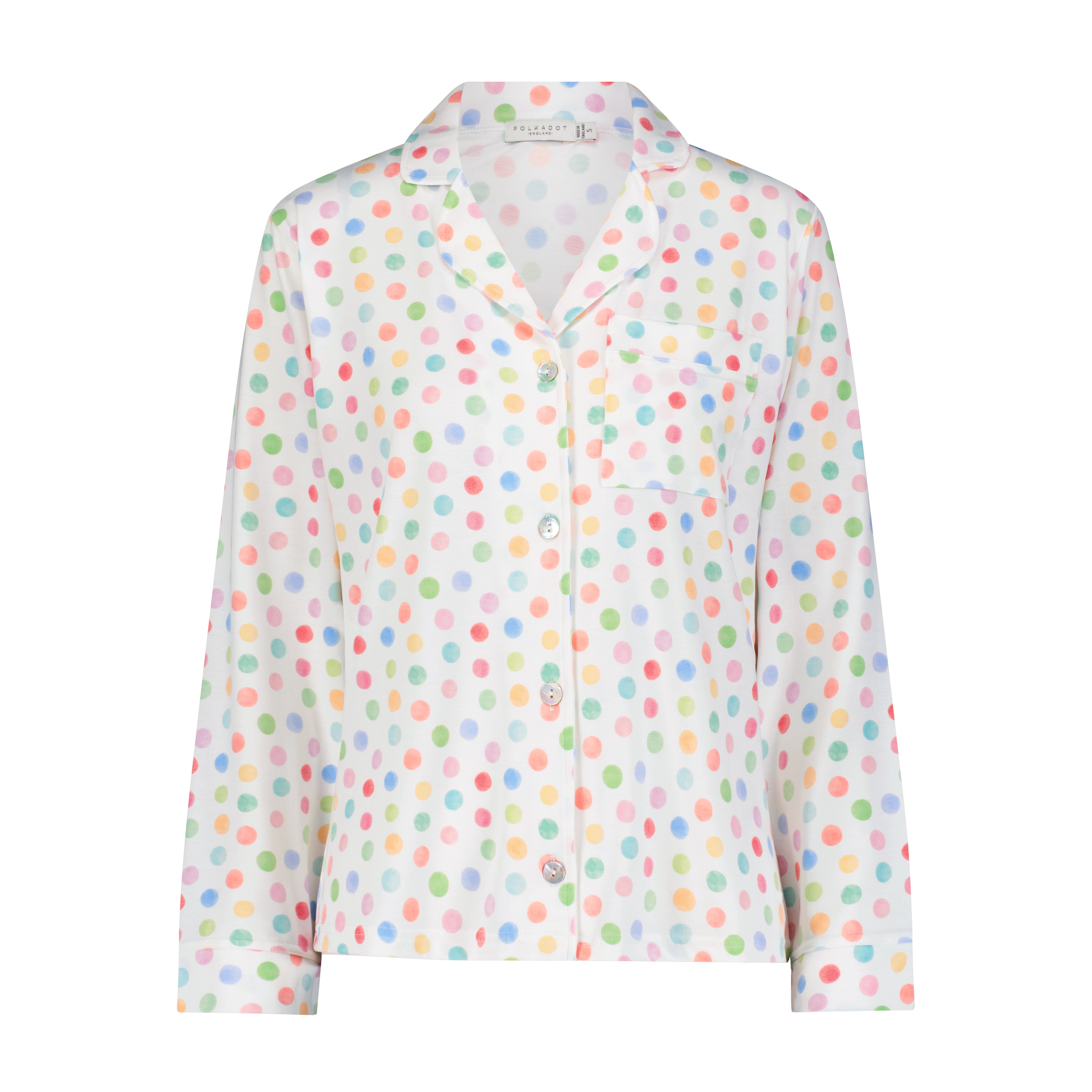 CHARLEY Pajama Set in Dot Watercolor Print