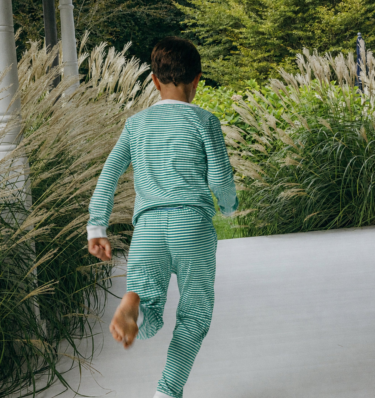 Boys Green Sailor Stripe