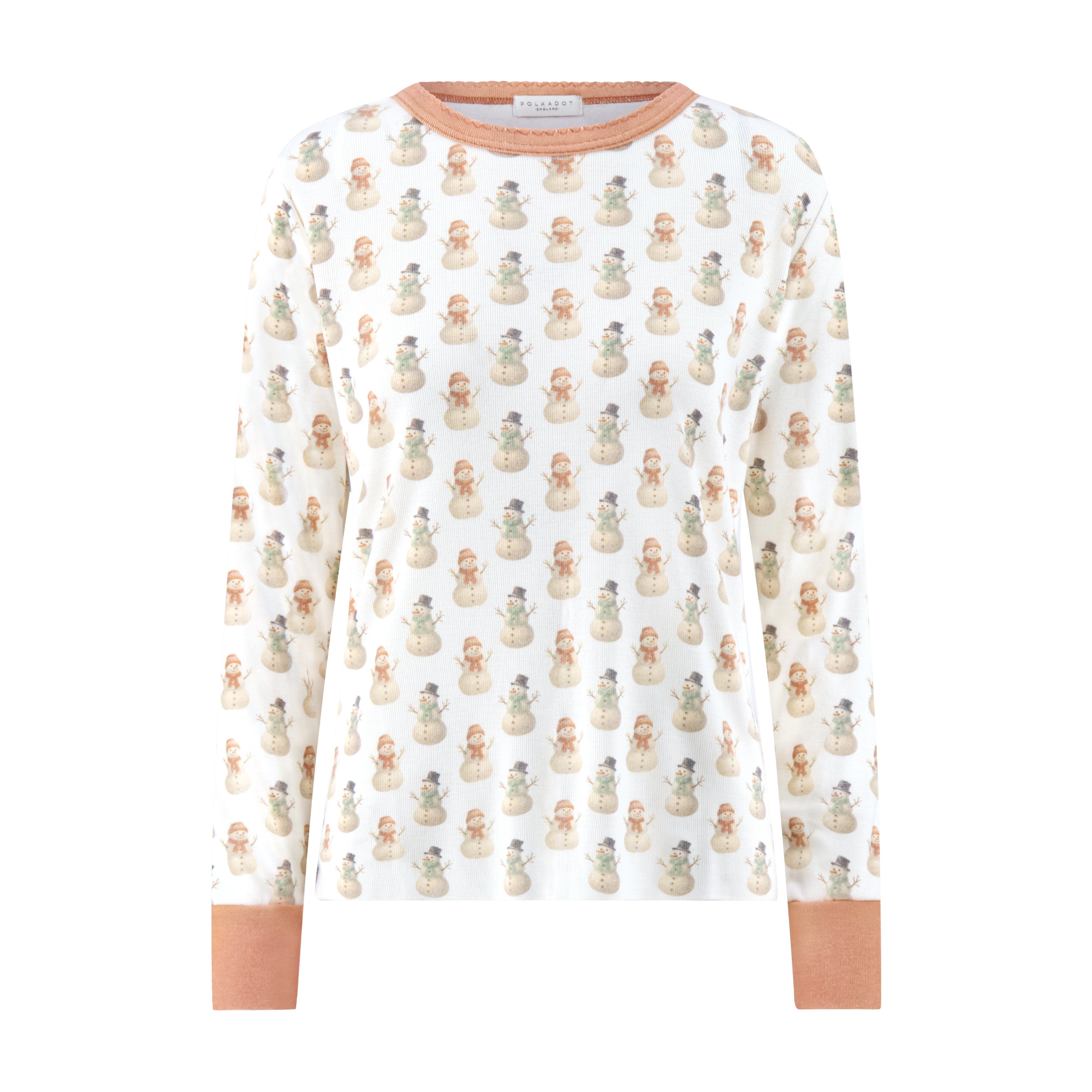 Vintage Snowman Print -New