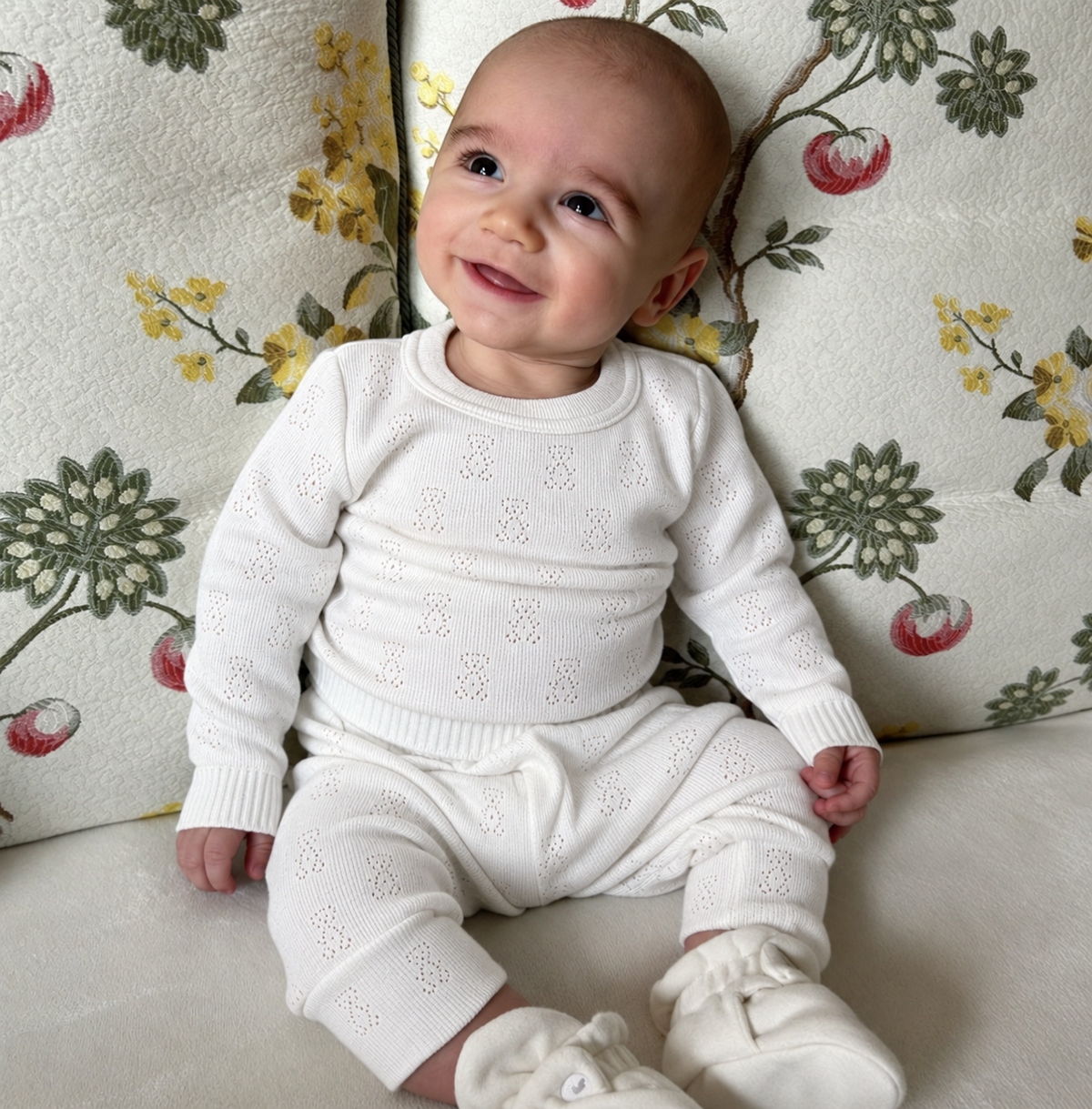 Kids Teddybear Pointelle