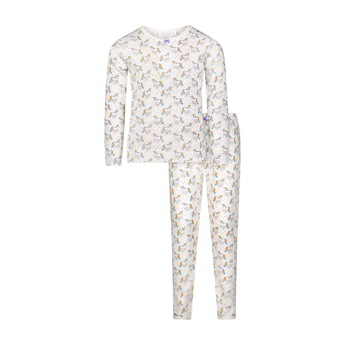 Girls Vivi Classic Long Sleeve Tee & Nina Pant Set - Unicorn Print
