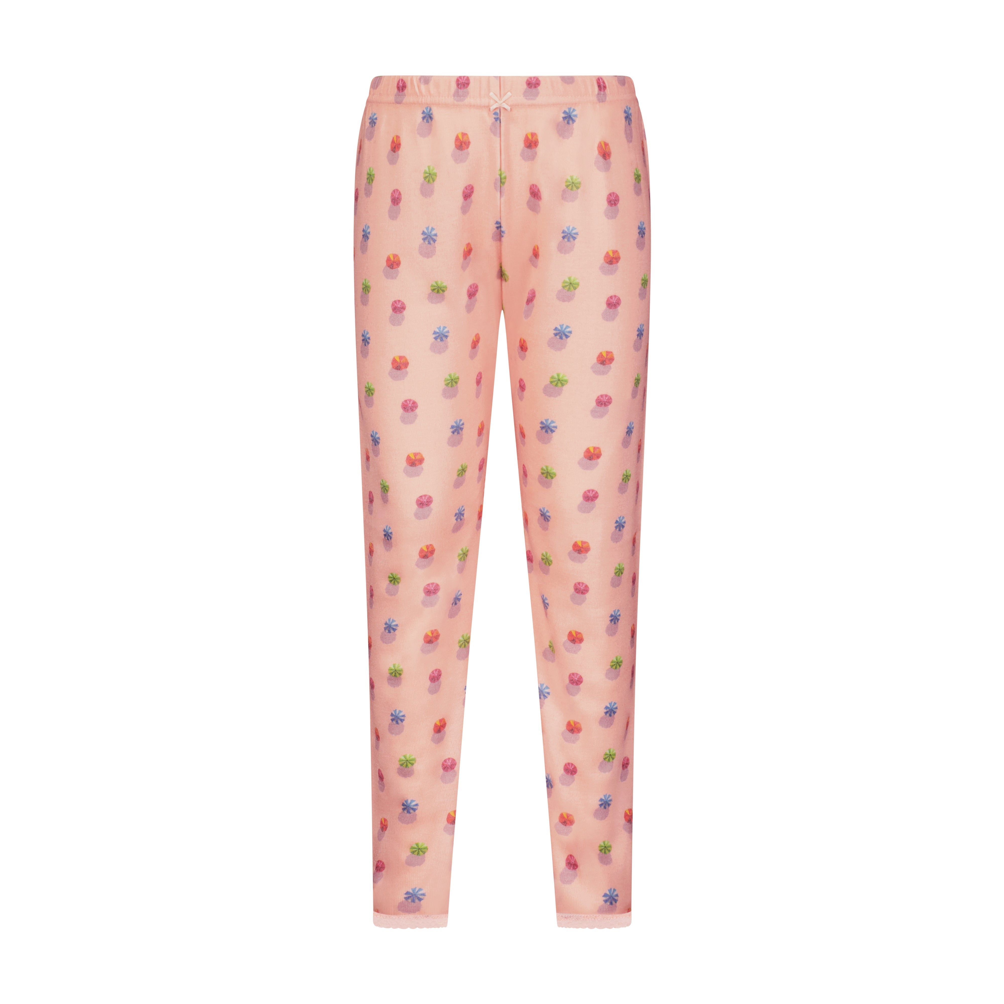 Girls Classic Set Crew LS & Pant - Beach Umbrella Print