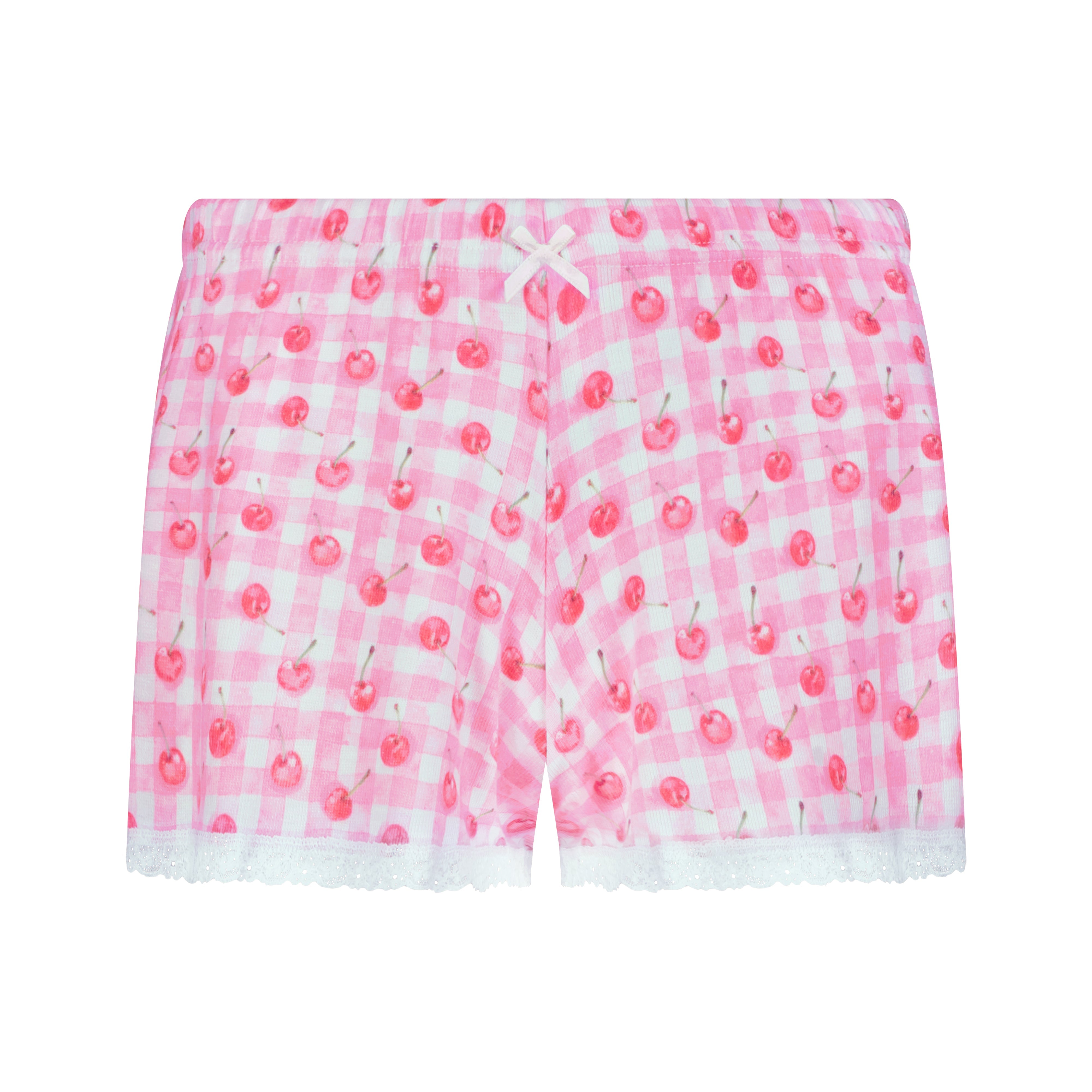 Sally Short - Cherry Gingham Print – Polkadot England
