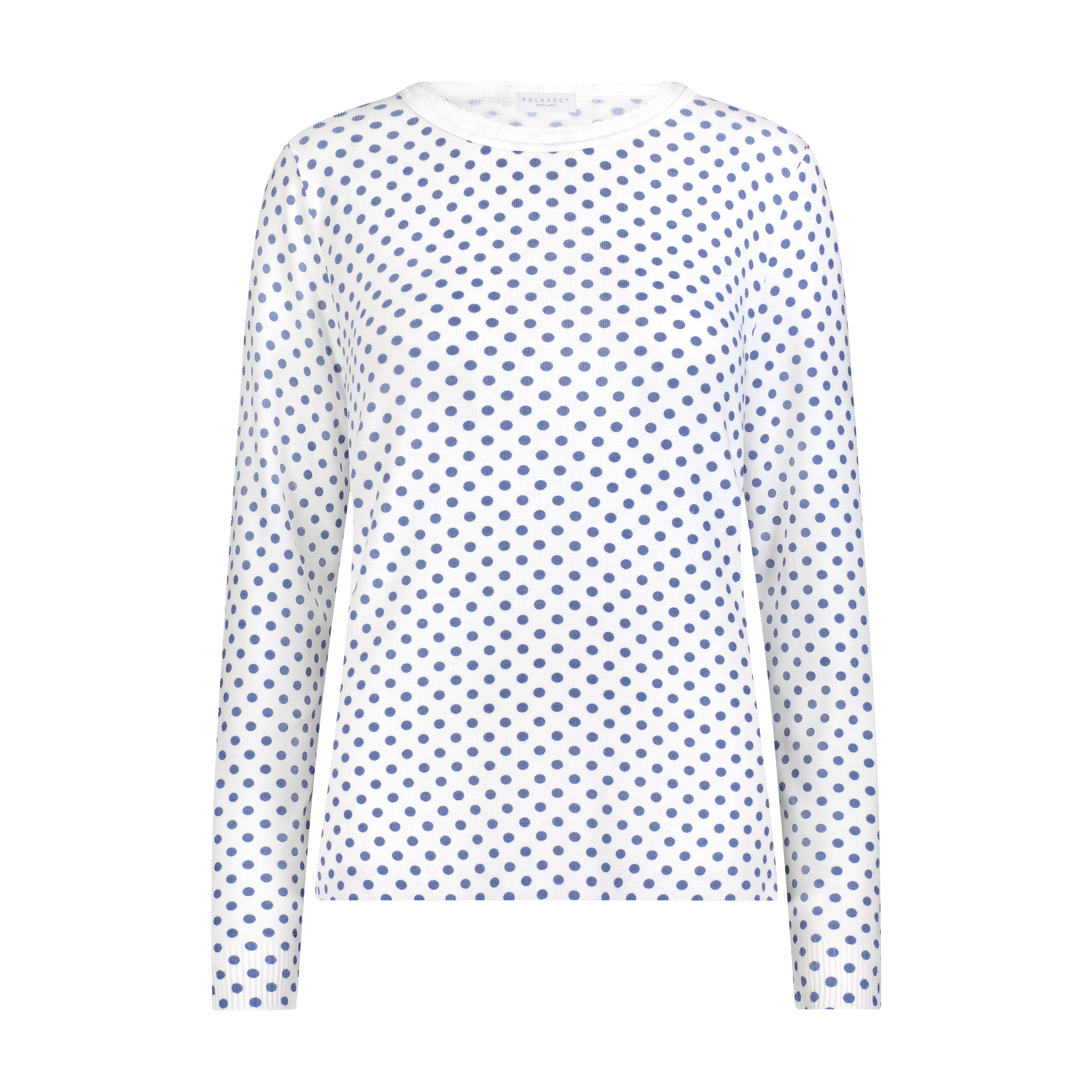 Rachel Slouchy - Navy Dot Print
