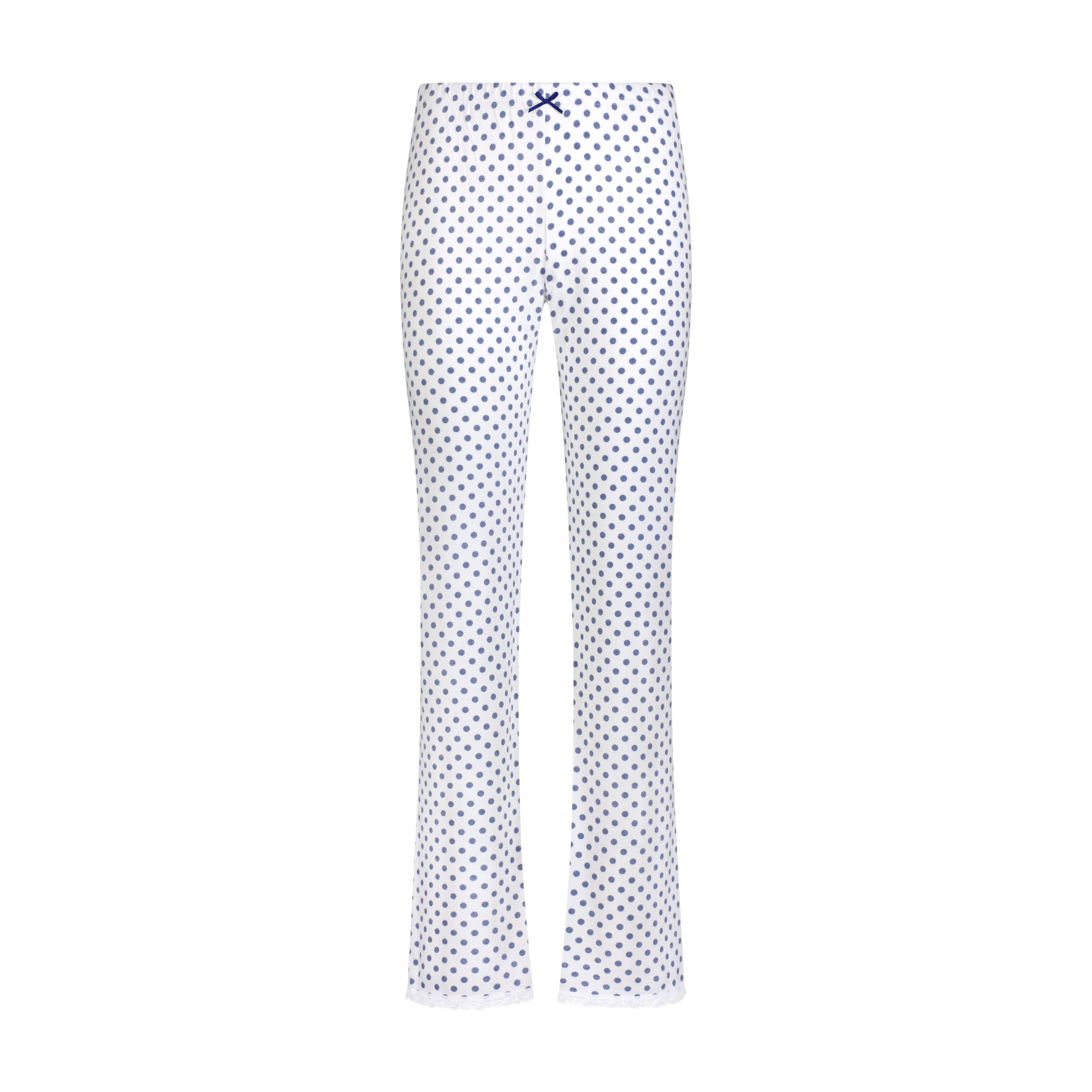 Natalie Pant - Navy Dot Print