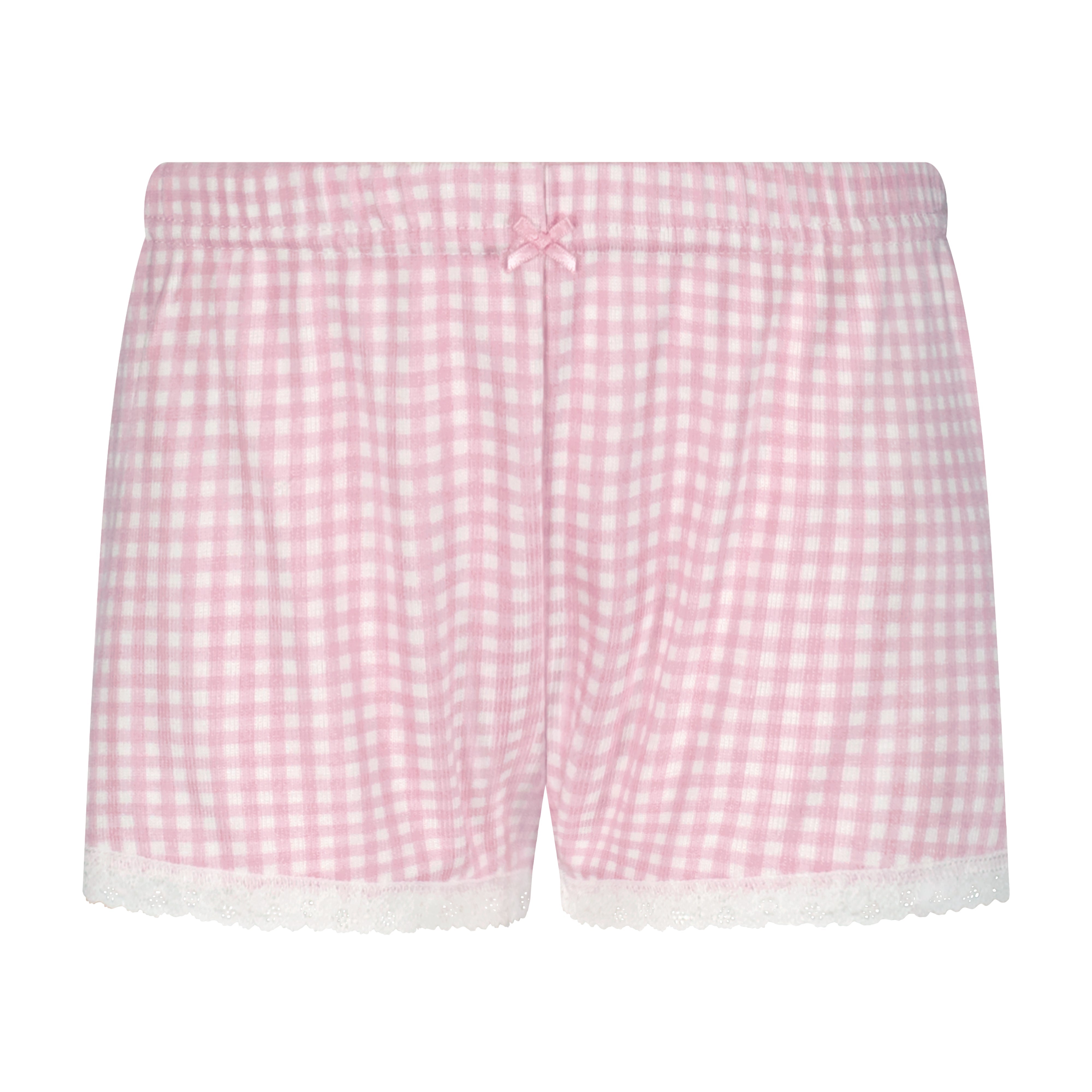 Girls Brette Set Cami & Short - Pink Gingham Print
