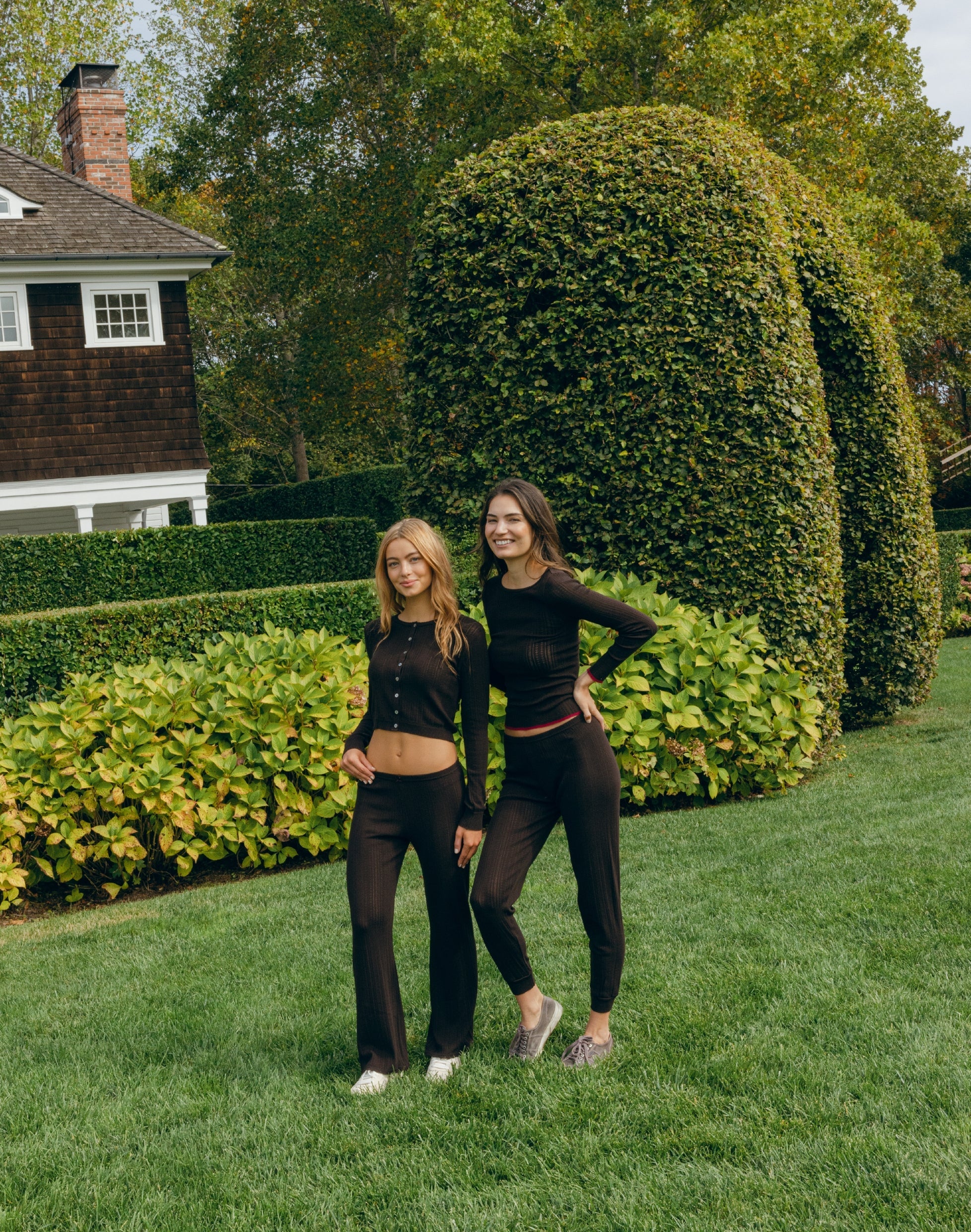 Long Pant - Brown Windsor Pointelle