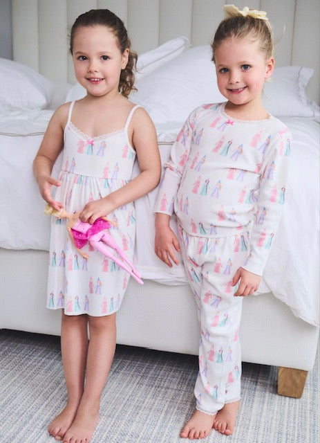 Girls Set Crew LS & Pant - Fairy Princess Print