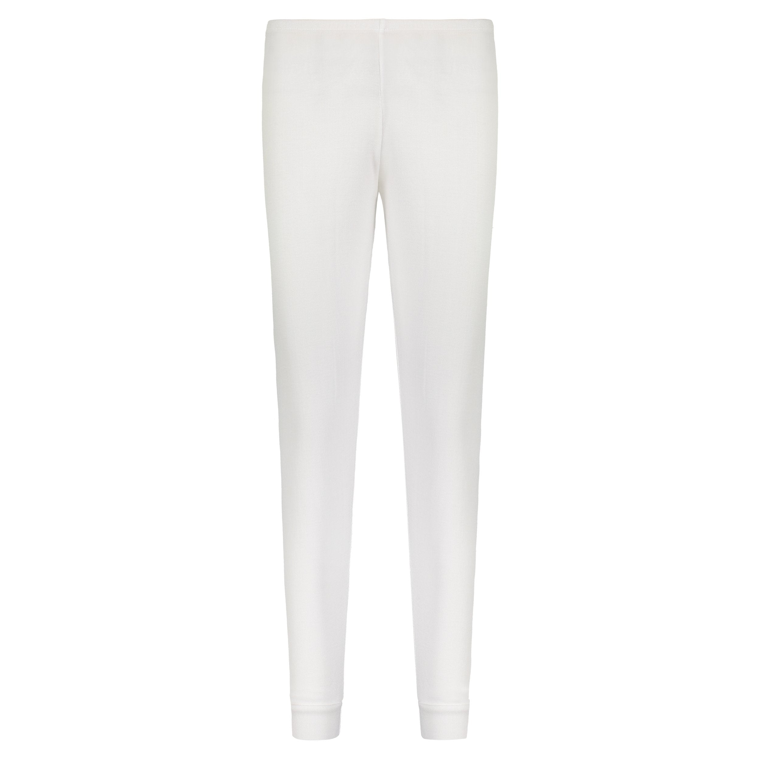 JOGGER Mid Rise Pearl White Solid Knit Original Fit